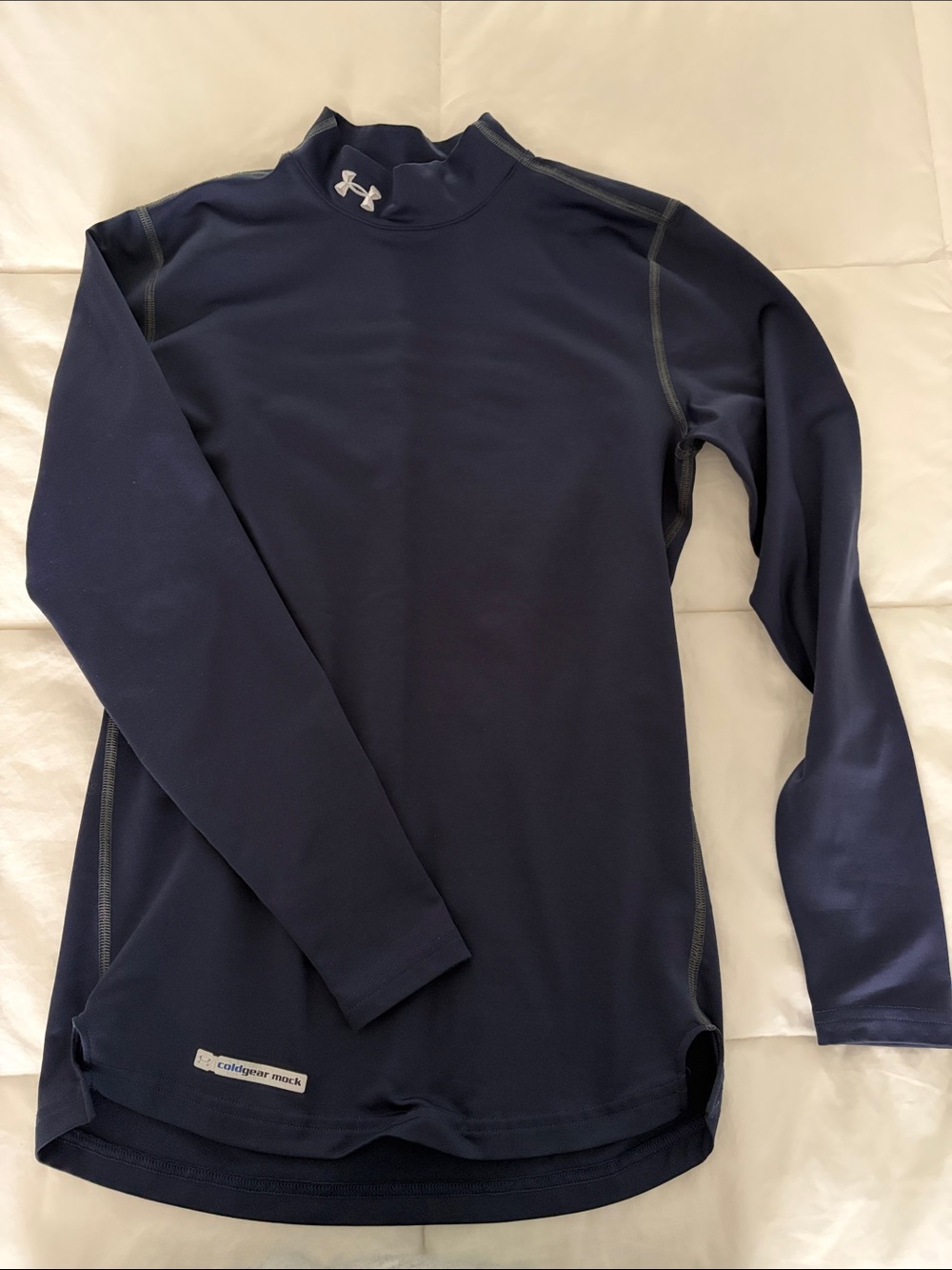 Under Armour Navy ColdGear Mockneck Performance Top